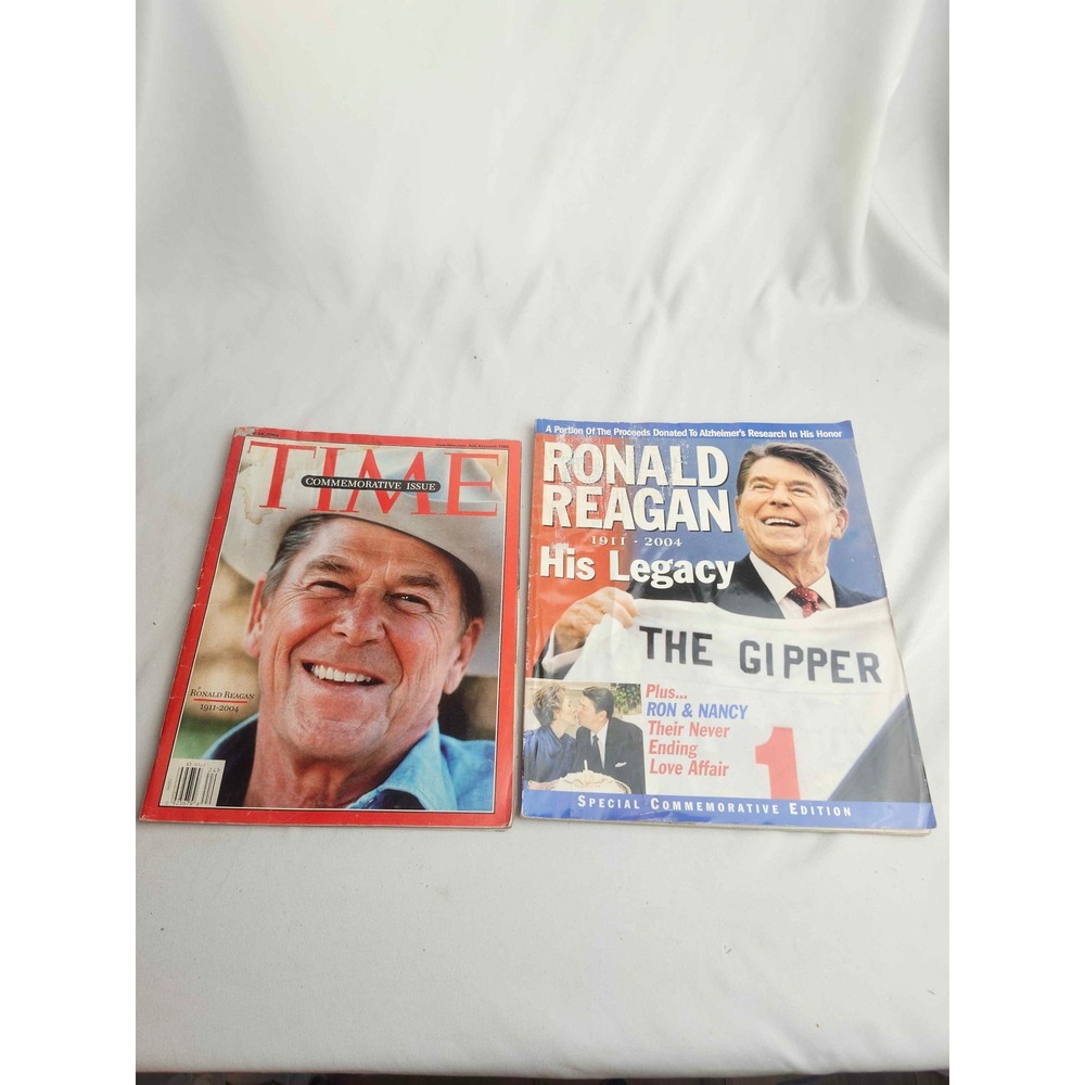 Ronald Reagan Commemorative Magazine Lot Time June 2004 His Legacy The Gipper